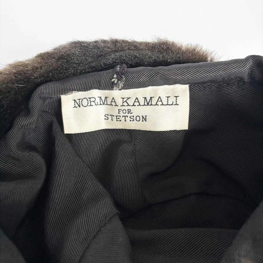 Norma Kamali for Stetson Hat Faux Fur Cossack Style Trapper Vintage 1980s OSFM